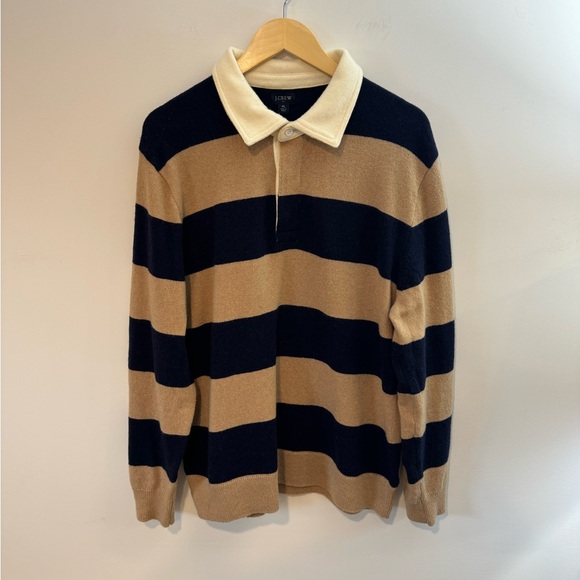 J. Crew Rugby Polo Sweater, Men’s XL, Wool